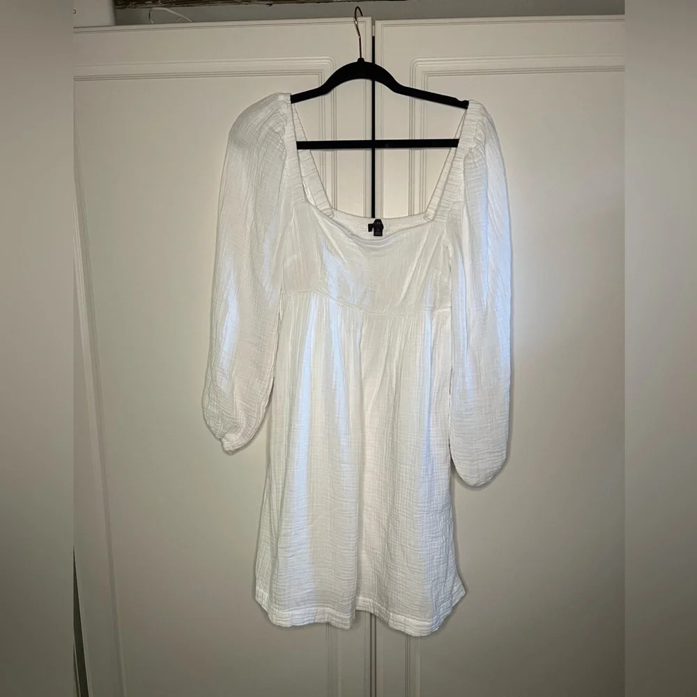 J. Crew soft gauze square neck dress